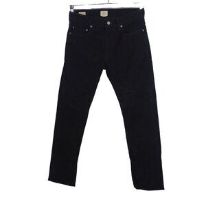 J Crew 484 Black Corduroy Slim Fit Pants Men 30 x 30 Cotton Stretch G7128 Casual